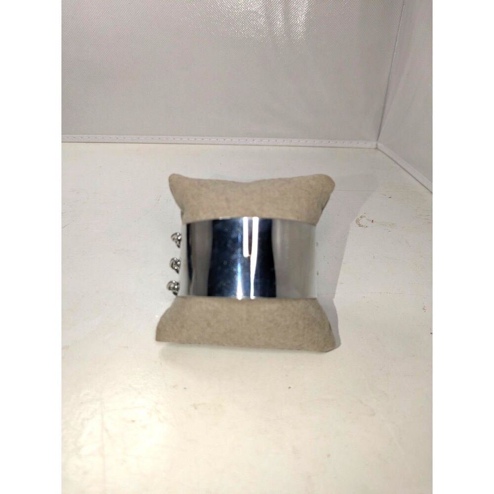⭐3/$30⭐ Silver Tone Wide Metal Plate and Multi-Chain Cuff Bracelet